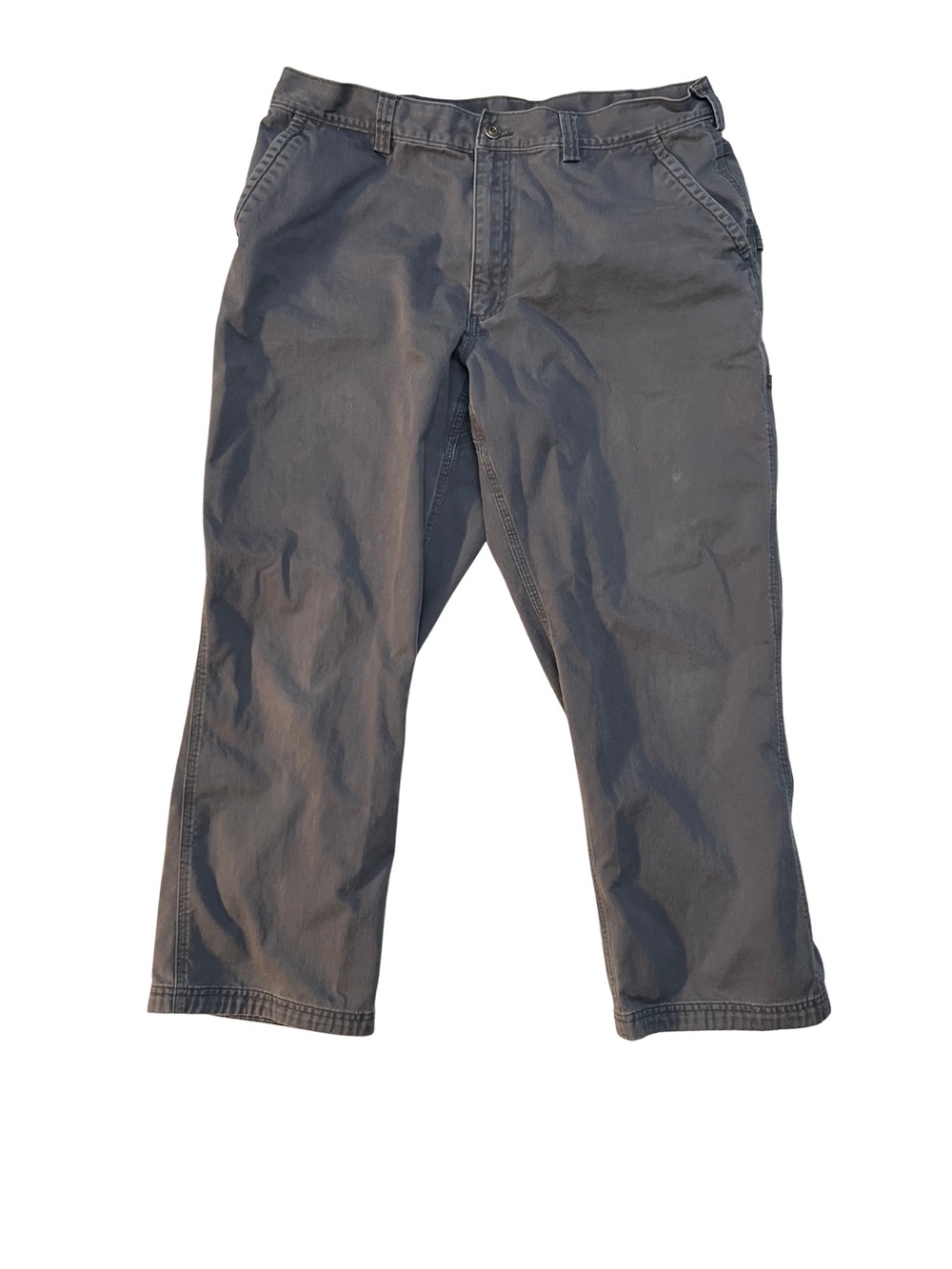 Duluth Trading Co Cargo Pants Mens 40x30 Gray Canvas Straight‎ Carpenter